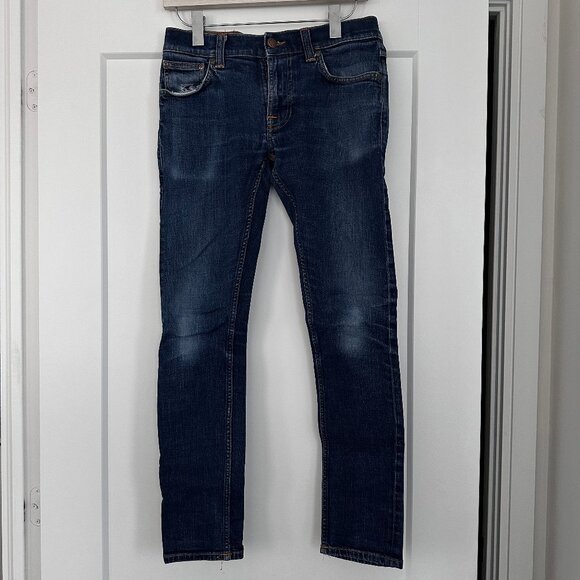NUDIE JEANS TIGHT TERRY IN MEDIUM WASH - Picture 5 of 6